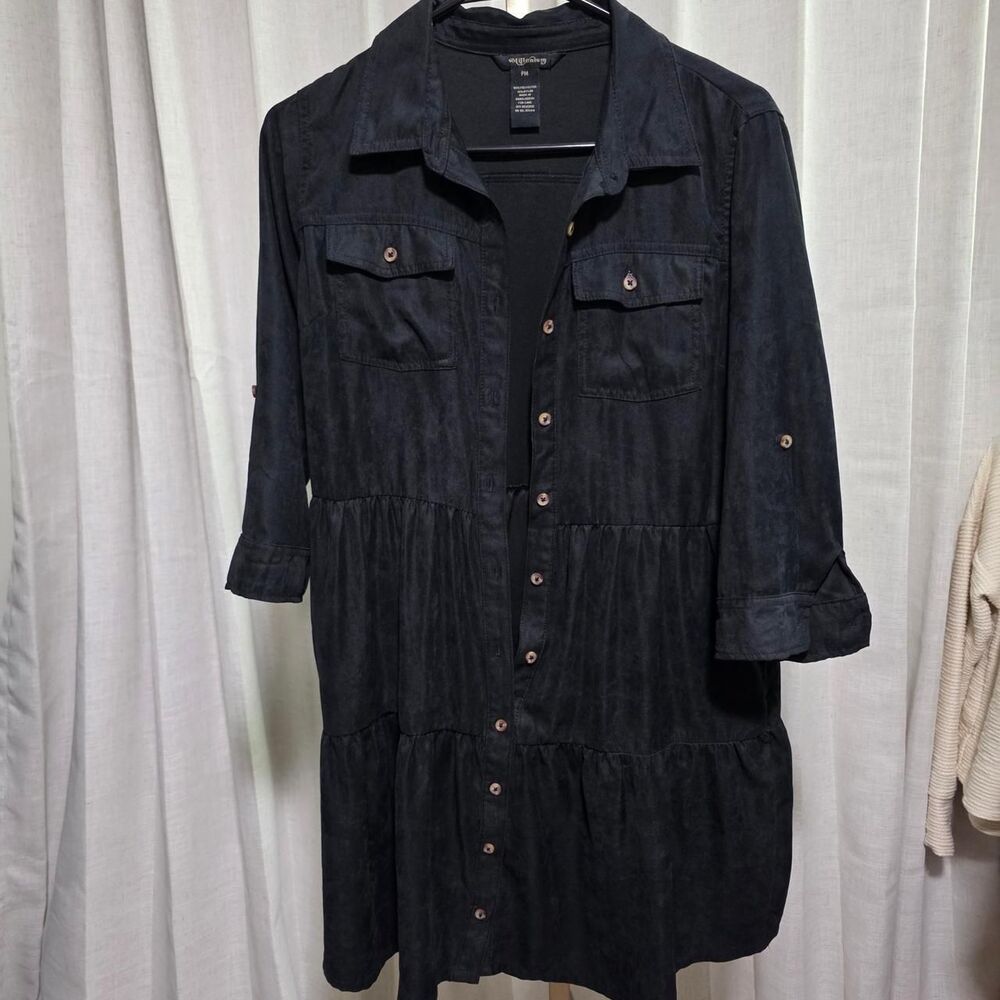 Unbranded Women's Black and Navy Dress